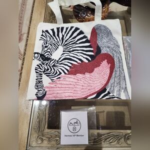 Hermes VIP GWP Zebra Pegasus Tote